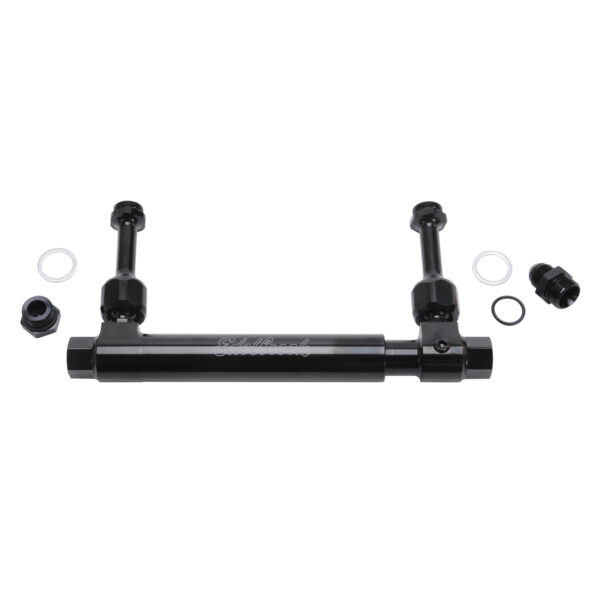 Edelbrock EDL-8100 Black Adjustable Fuel Log for Edelbrock VRS-4150, Holley & Demon Carburetors