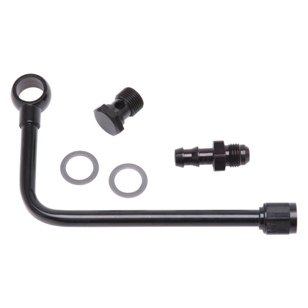 Edelbrock EDL-81263 Fuel Line #81263 Black Steel W/ 3/8in Barbed End Inlet & W/O Fuel Filter