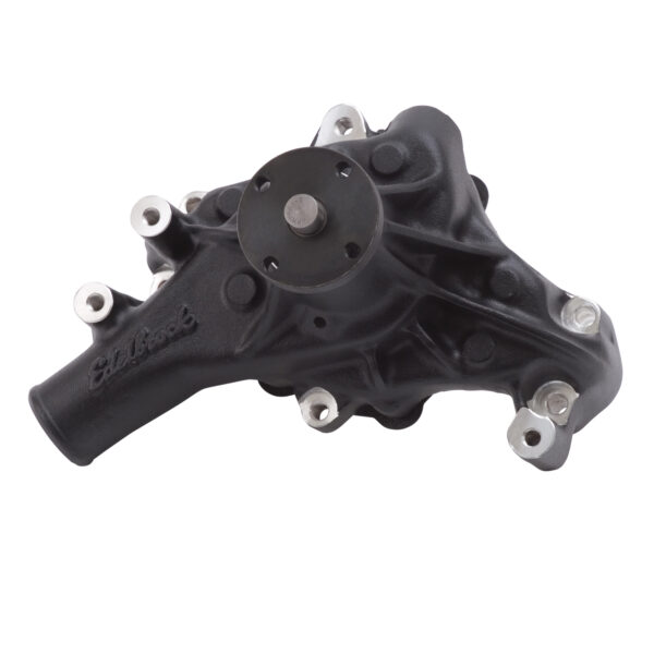 Edelbrock EDL-88113 Water Pump for Small-Block Chevy in Black Finish (Long)