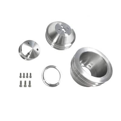 Scott Drake SDK-B-F102  Billet Pulley Kit Double Groove