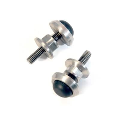 Scott Drake SDK-C5ZZ-16763-S Hood Bumper, Adjustable, Stainless Steel, Pair