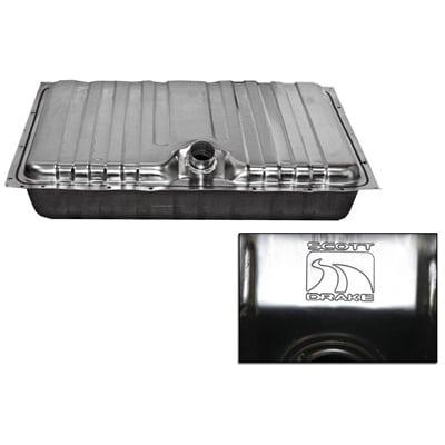 Scott Drake SDK-C9ZZ-9002-SS 1969 Mustang Stainless Steel Fuel Tank with Drain Plug