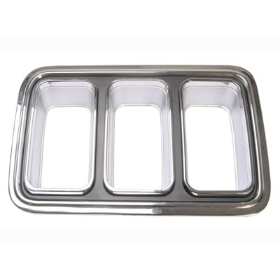 Scott Drake SDK-D0ZZ-13489-AR Tail Lamp bezel, Passenger Side, Chrome