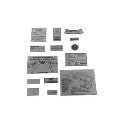 Scott Drake SDK-DK-27 14 Piece Decal Kit