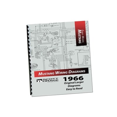 Scott Drake SDK-MP-2-P 1966 Mustang Wiring Diagram Manual (Large Format)