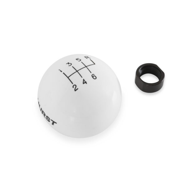 Hurst Shift Knob - 6-Speed - White HUU-1630016