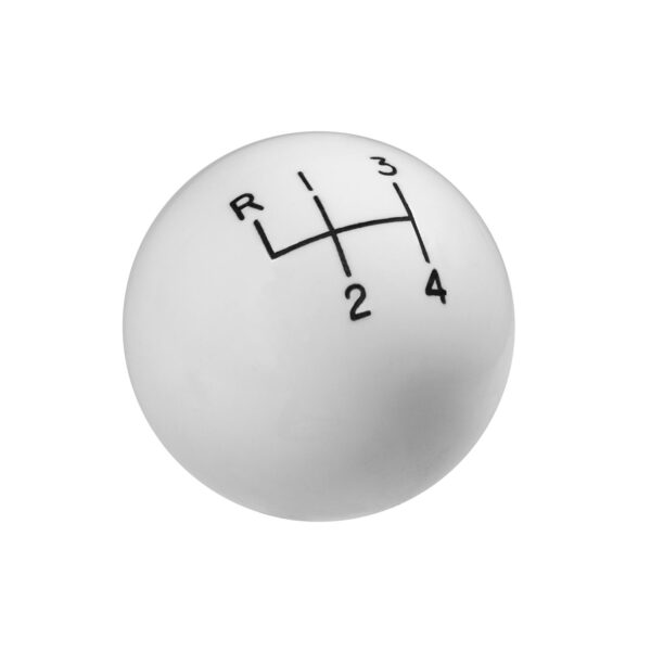 Hurst Shift Knob - 4-Speed Pattern - White HUU-1630002
