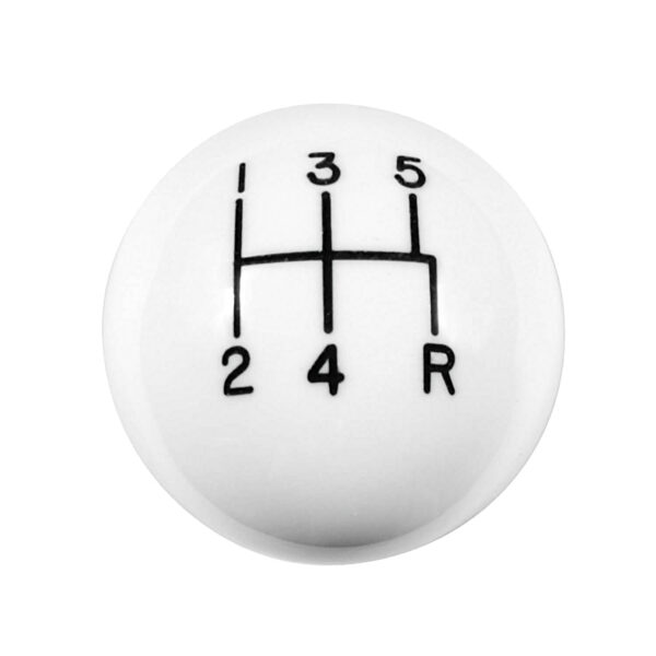 Hurst Shift Knob - 5-Speed Pattern - White HUU-1630008