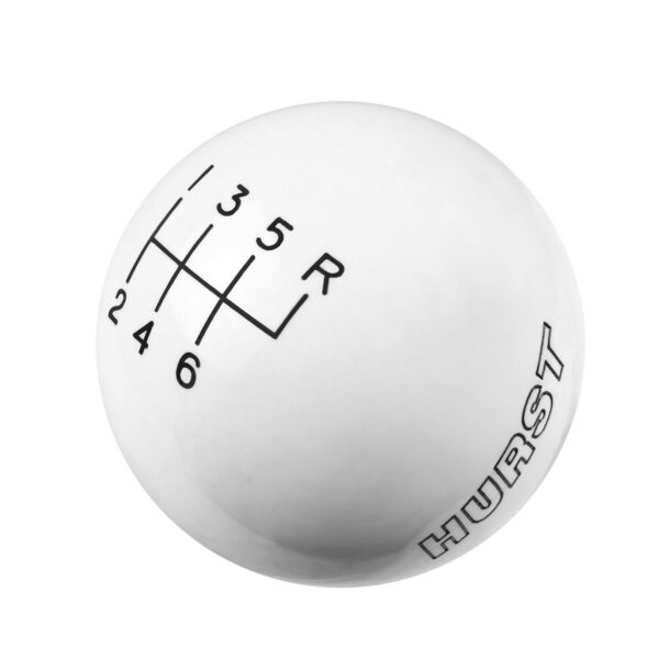 Hurst Shift Knob - 6-Speed - White HUU-1630056