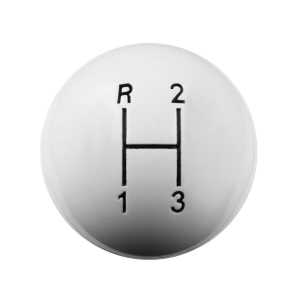 Hurst Shift Knob - 3-Speed - White HUU-1637624