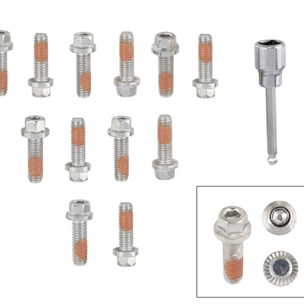 Mr. Gasket MRG-2235G Headlock Locking Header Bolts - M8-1.25 x 25mm - Set of 12