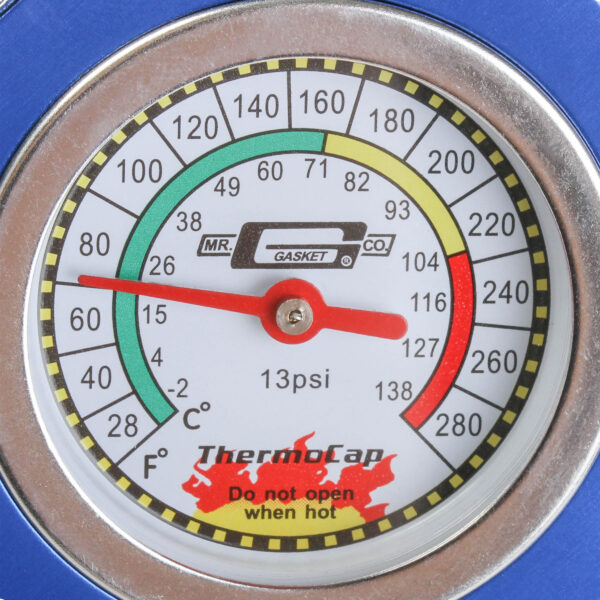 Mr. Gasket MRG-2470B Thermocap - 13 PSI - Blue