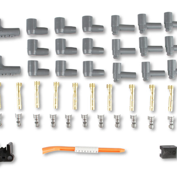 MSD-31199 Super Conductor Spark Plug Wire Set, 8 Cyl Multi-Angle Plug, Socket/HEI