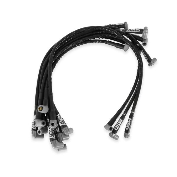 MSD-31351 Sleeved Spark Plug Wires for SBC over valve cover, HEI