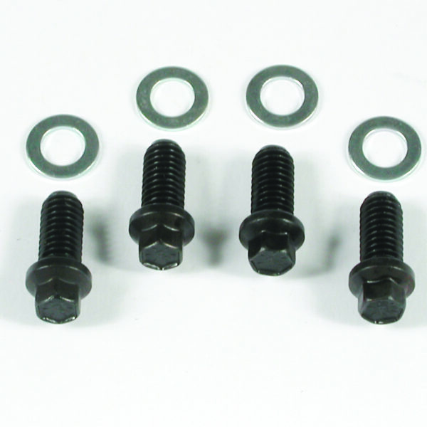 Mr. Gasket MRG-3409 Header Bolts - 3/8-16 x 3/4 Inch Mini Hex Head - Black Oxide