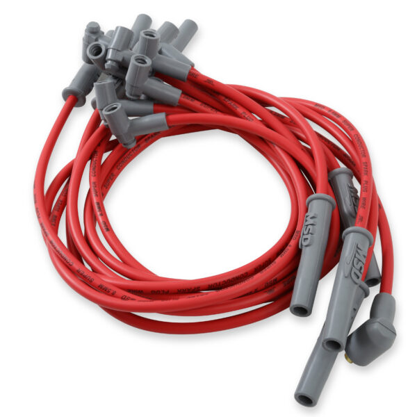MSD-35379 Super Conductor Spark Plug Wire Set, Chevy 366-454 w/HEI Cap