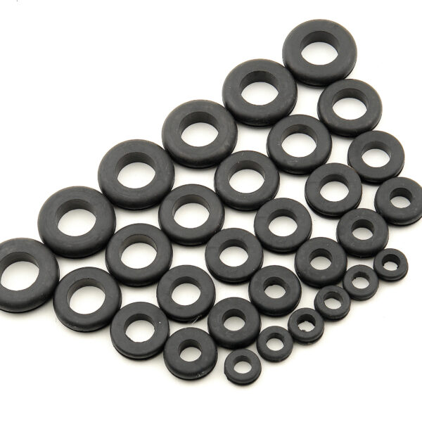 Mr. Gasket MRG-3706 Grommet Assortment - Rubber - Package Of 30