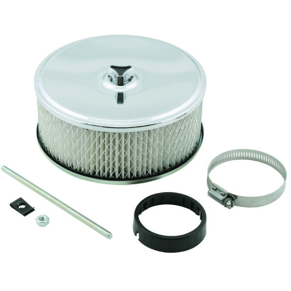 Mr. Gasket MRG-4350MRG Air Filter Assembly - Chrome - 6-1/2 Inch x 3-1/2 Inch
