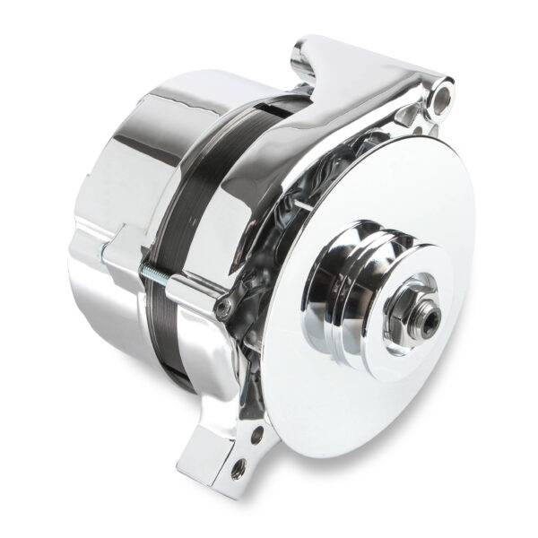 Mr. Gasket MRG-5124 Chrome Alternator-Ford 80 Amp