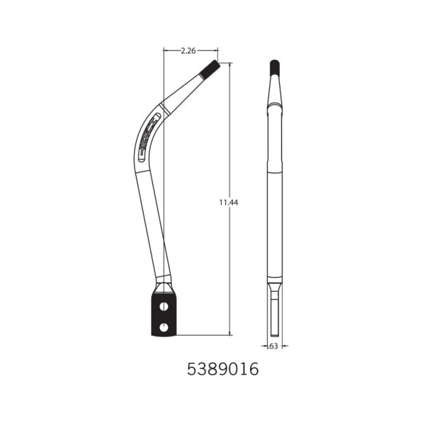 Hurst Shifter Stick -  Round Bar - Chrome HUU-5389016