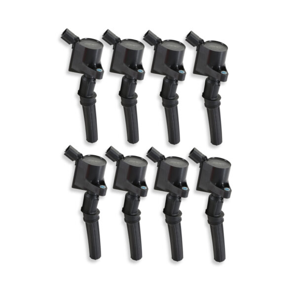 MSD-55128 Street Fire Ignition Coils 1998-2014 Ford 4.6L/5.4L 2-Valve engines, Black 8-Pack