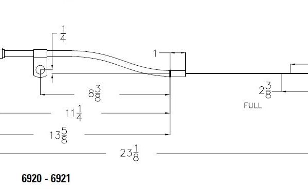 Mr. Gasket MRG-6921 Engine Oil Dipstick & Tube - Chrome