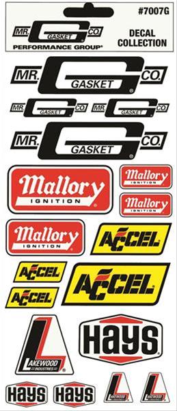 Mr. Gasket MRG-7007G Decal Assortment