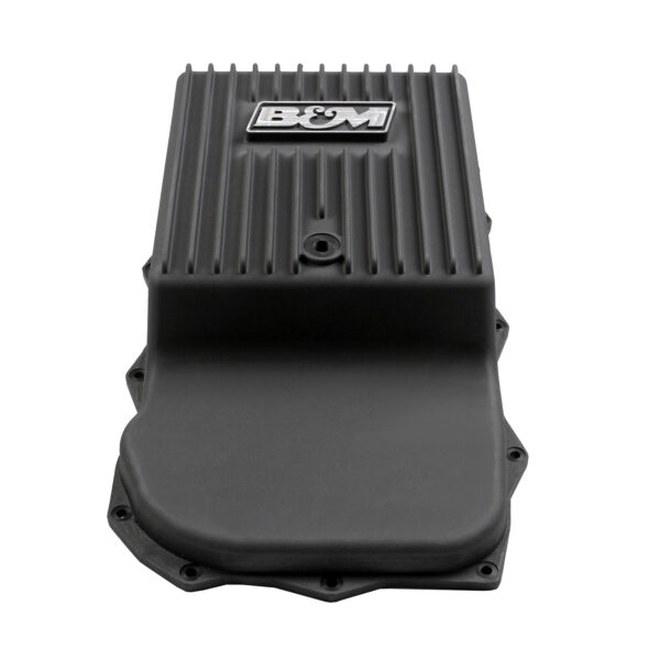 B&M BMM-71395 Hi-Tek Deep Heavy Duty Transmission Pan -  Black