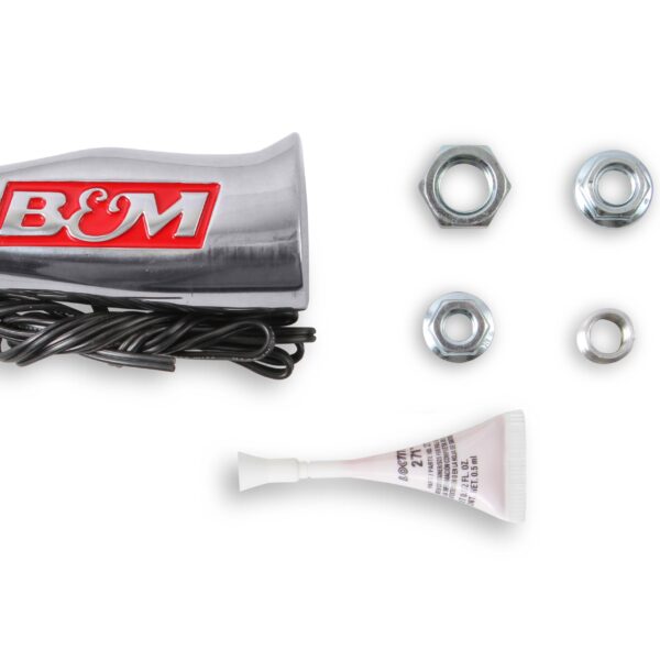 B&M BMM-80658 Universal T-Handle - Brushed with 12V Switch