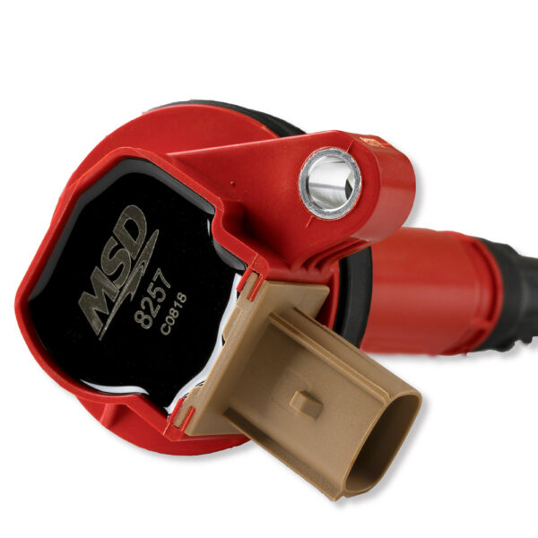 MSD-82576 Ignition Coil - Ford EcoBoost - 3.5L V6 - 3-Pin Connector - Red - 6-Pack