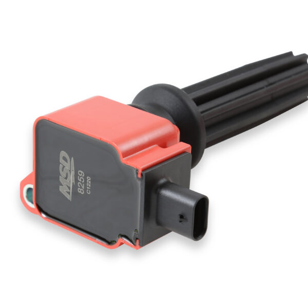 MSD-82594 Ignition Coil - Ford EcoBoost - 2.0L/2.3L L4 - Red - 4-Pack