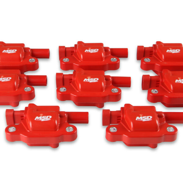 MSD-82658 Ignition Coil - Blaster Series - LS2/LS3/LS4/LS7/LS9 Engines - Red - 8-Pack