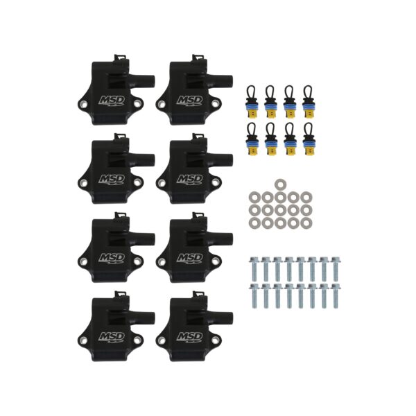 MSD-828583 Ignition Coil - Pro Power Series - GM LS1/LS6 Engines - Black - 8-Pack