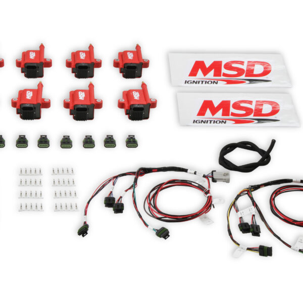 MSD-8289-KIT Ignition Coil - Smart - Big Wire Kit - Red