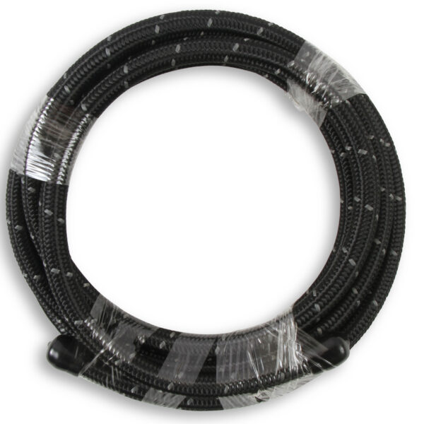 Mr. Gasket MRG-841006 Black Nylon Braided Hose 6 AN - 10 Feet