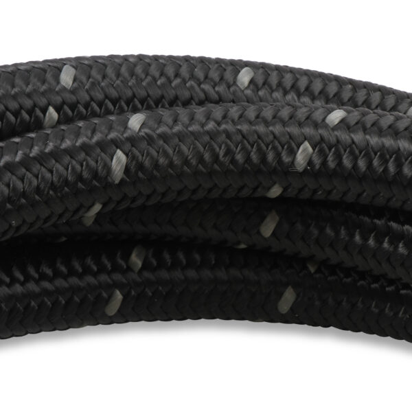 Mr. Gasket MRG-840606 Black Nylon Braided Hose 6 AN - 6 Feet