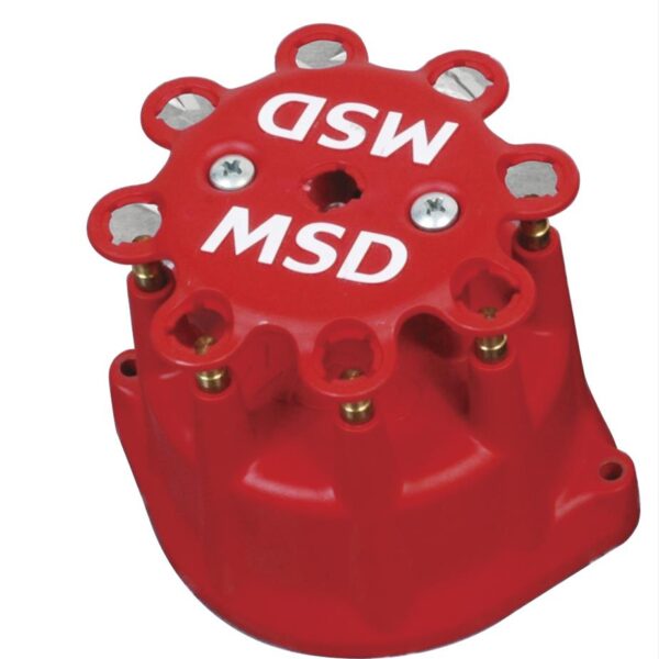 MSD-84316 Distributor Cap, Pro-Billet Marine, Ford, Red
