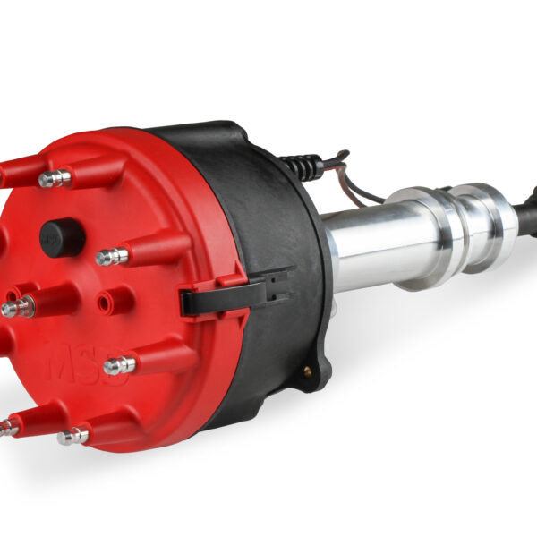 MSD-858051 Distributor, Billet Ford 351W, for Edelbrock Victor Jr, w/Steel Gear