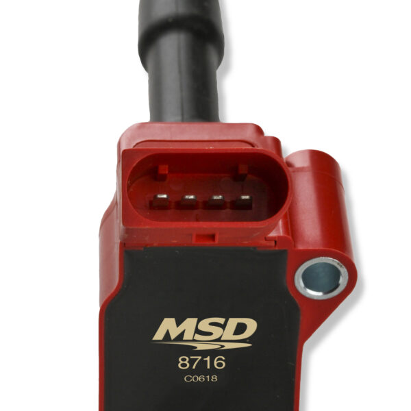 MSD-87164 Ignition Coil - Blaster Series - VW / Audi 1.8L/2.0L Engines - Red - 4-Pack