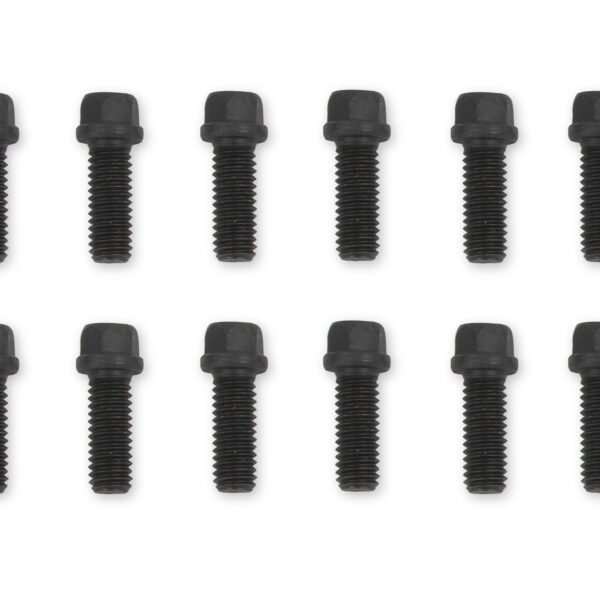 Mr. Gasket MRG-917 Header Bolts -3/8-16 x 1 Inch Hex Head - Black Oxide