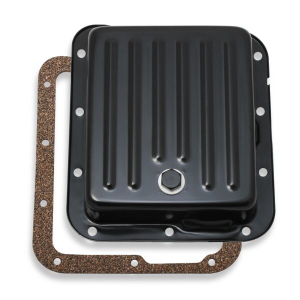 Mr. Gasket MRG-9755BMRG Transmission Oil Pan - Black Steel