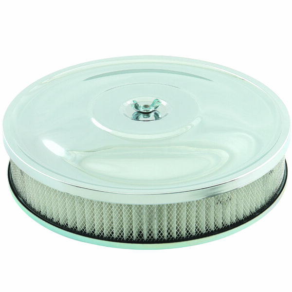 Mr. Gasket MRG-9798 Air Cleaner -10 Inch x 2 Inch Chrome