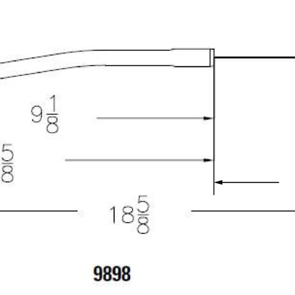 Mr. Gasket MRG-9898 Engine Oil Dipstick - Chrome