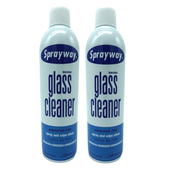 Sprayway Glass Cleaner SW-050 Windows Mirrors Windscreens No Streaking 2 Pack