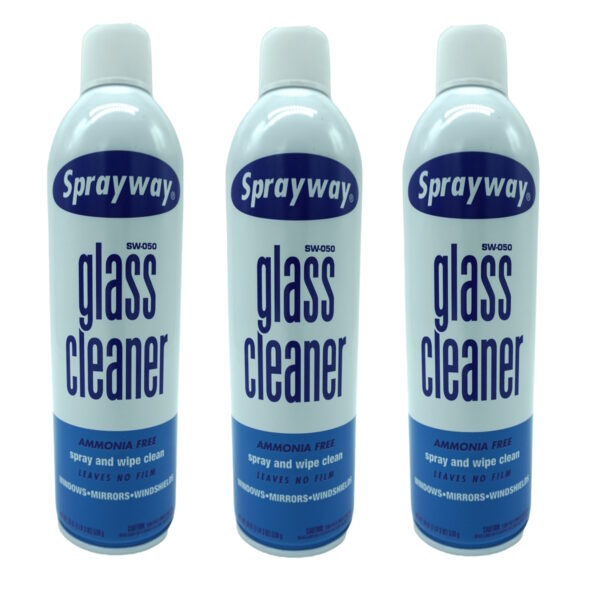 Sprayway Glass Cleaner SW-050 Windows Mirrors Windscreens No Streaking 3 Pack