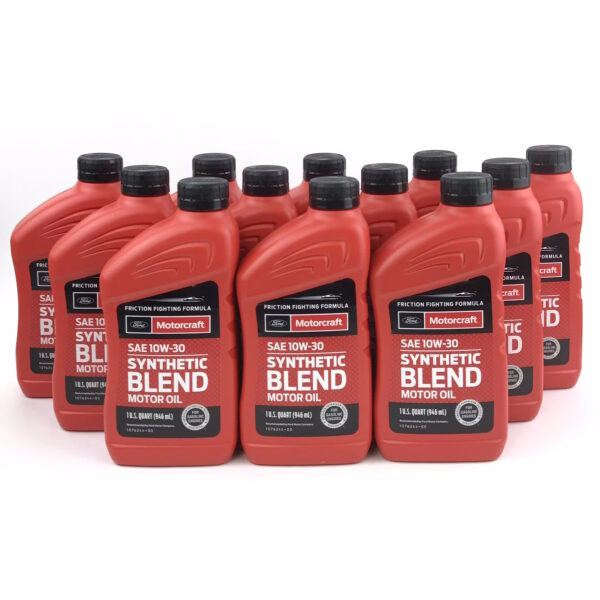 Motorcraft Synthetic Blend Motor Oil 10W30 XO10W30Q1SP 12 US Quarts