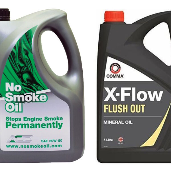 No Smoke Oil© 2050C~CF NoSmokeOil SAE 20W-50 With 5l Comma X-Flow Flush Oil
