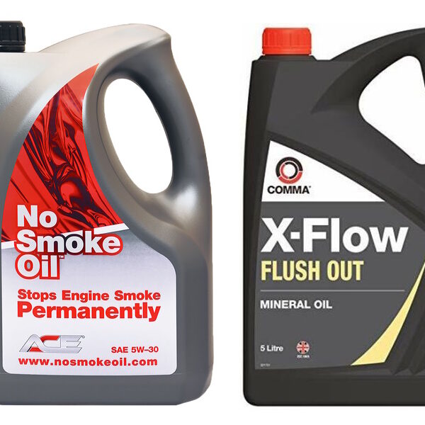 No Smoke Oil© 530C~CF NoSmokeOil SAE 5W-30 With 5l Comma X-Flow Flush Oil